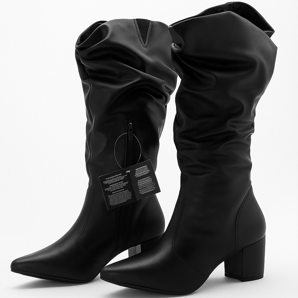 Bota Feminina Lirom Cano Drapeado