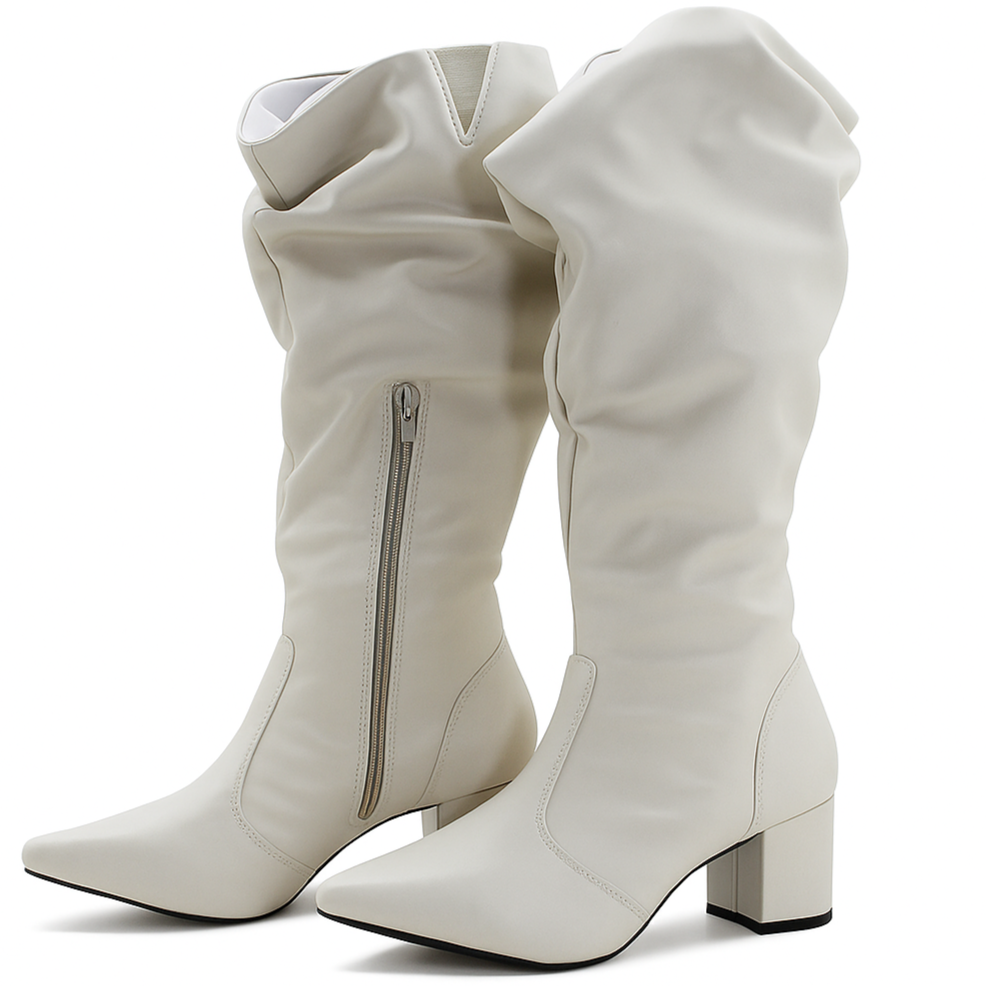 Bota Feminina Lirom Cano Drapeado