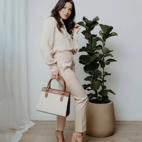 Bolsa Feminina Santorini – Modelo Handbag com Alça Transversal Removível